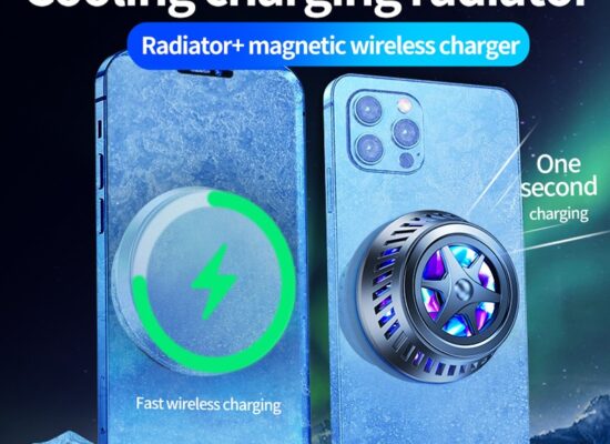 Magnetic Mobile Phone Radiator Wireless Charger Cooling Charging Radiator For iPhone 12 Samsung Huawei Xiaomi Wireless Charge Fast Charging