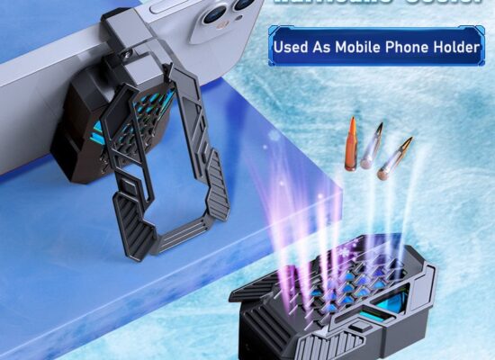 Mobile Phone Portable Radiator Cooling Fan with Phone Support Holder