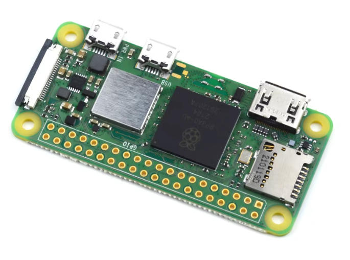 Raspberry Pi Zero 2W, Raspberry Pi Zero 2 W, RPi Zero 2W, 1GHz quad-core, 512MB SDRAM, RP3A0, BCM2710A1, ARM Cortex-A53, wireless Raspberry Pi, Pi Zero with Wi-Fi, Bluetooth 4.2, CSI-2 camera connector, mini Raspberry Pi, 65mm x 30mm, HAT compatible GPIO, 1080p30 encode, OpenGL ES 2.0