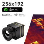 256x192 thermal imaging module， 4mm thermal camera core， miniature infrared camera module， LWIR camera module OEM， uncooled thermal imaging core，
