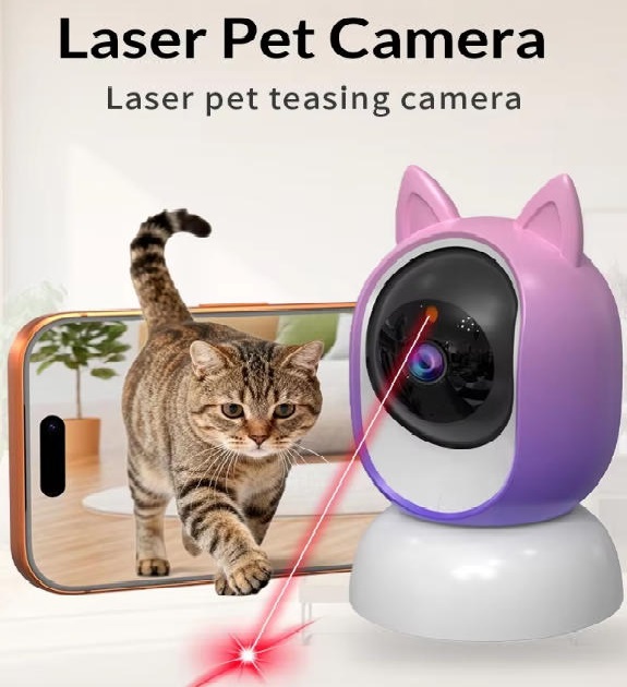 cross-border pet camera, laser cat teaser camera, wireless pet monitor, smart dog camera 1080p, interactive pet toy camera