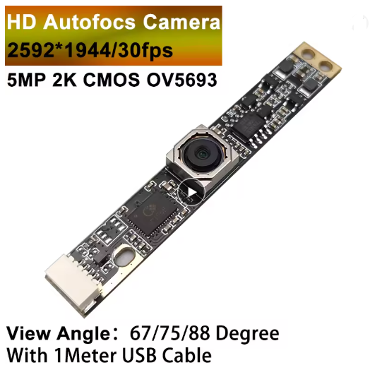 USB Camera Module,5MP Camera Board, Autofocus Camera, UVC Plug and Play,