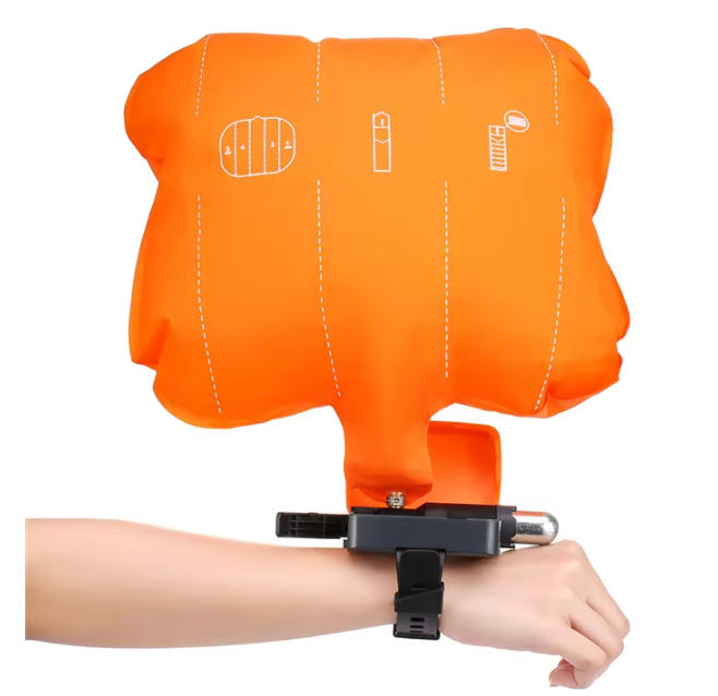Anti Drowning Bracelet Float,anti drowning bracelet, water rescue float, swimming safety wristband, inflatable life wristband, emergency drowning protection, outdoor water safety gear, China factory manufacturer