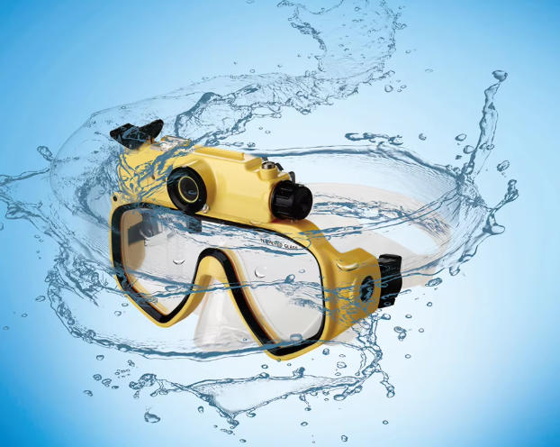diving mask camera, waterproof underwater camera, swimming pool camera glasses, 5MP diving video goggles, WT-RD34 camera, snorkeling camera mask, China camera factory