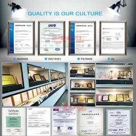 ISO9001, CE, FCC, and RoHS certifications for JOYLLON camera module factory and manufacturing lines