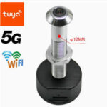 12mm Tuya Smart Peephole Camera with 180° wide-angle lens for home security