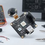 Novatek NT98566 AI Camera Module hardware board with lens and LAN port for IP camera solutions