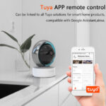 Tuya Indoor WiFi Camera with wide-angle lens for home security and smart home integration.