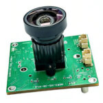 400fps USB 3.0 camera module HGR3-H5-38-V1.0 front view showing lens and sensor board