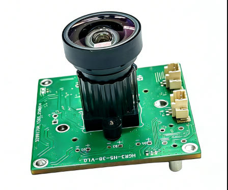 400fps USB 3.0 camera module HGR3-H5-38-V1.0 front view showing lens and sensor board