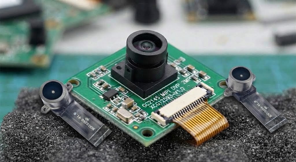 DVP Camera Module GalaxyCore GC2145 2MP XCG12593-V1.0 with FPC Cable and Metal Bracket