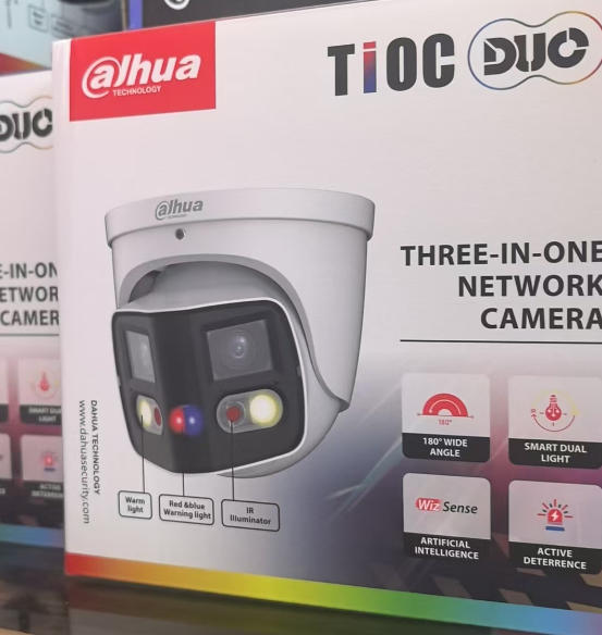 Dahua 8MP 180° Panoramic TiOC Duo WizSense Network Camera IPC-PDW3849-A180-AS-PV